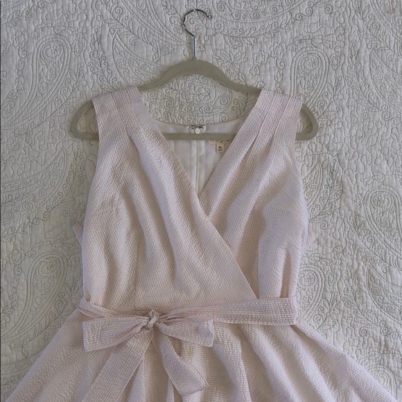 Maison Jules seersucker pink and white sun dress - Picture 2 of 8